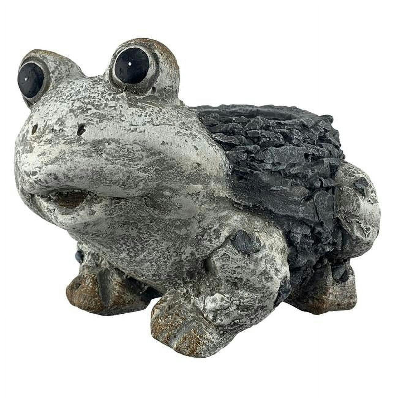 Charming Mini Frog Stone Planter for Indoor/Outdoor Use