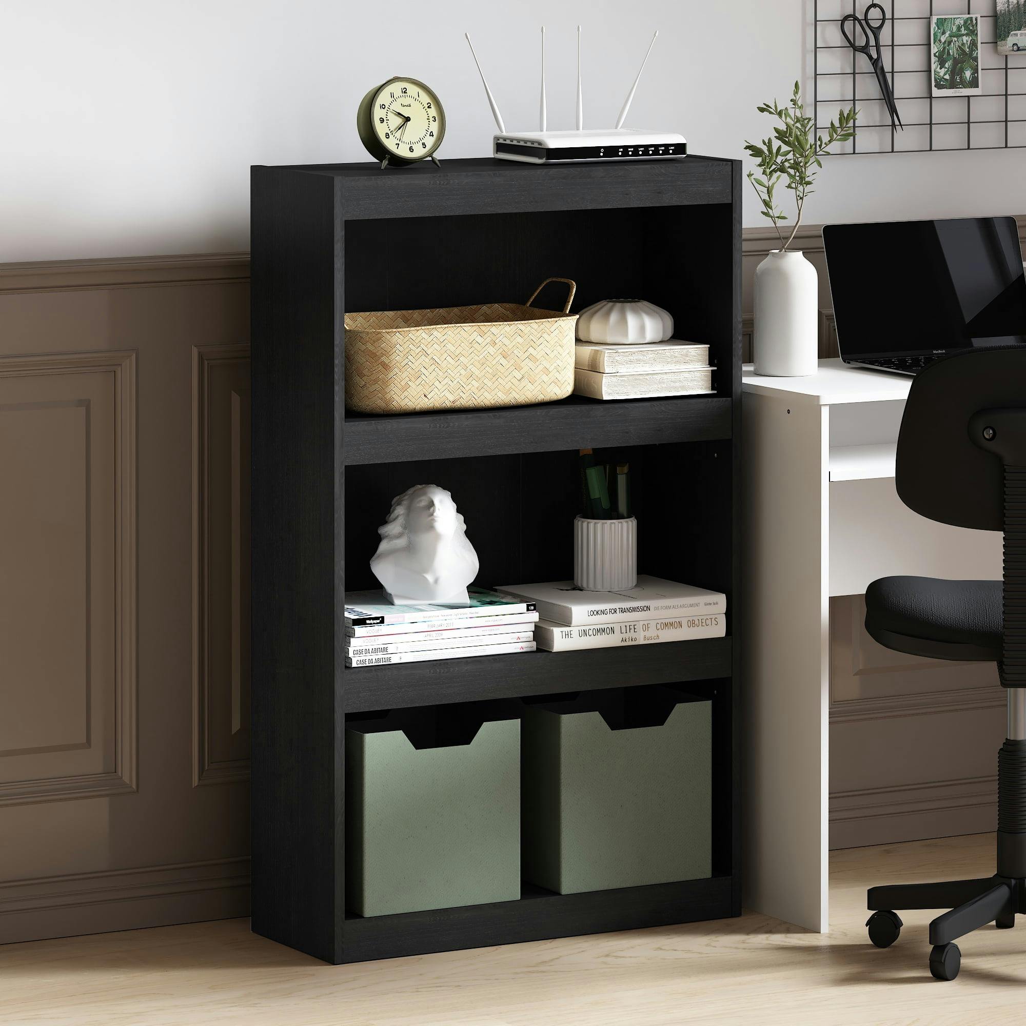 Malaysia Blackwood 3-Tier Adjustable Contemporary Shelf