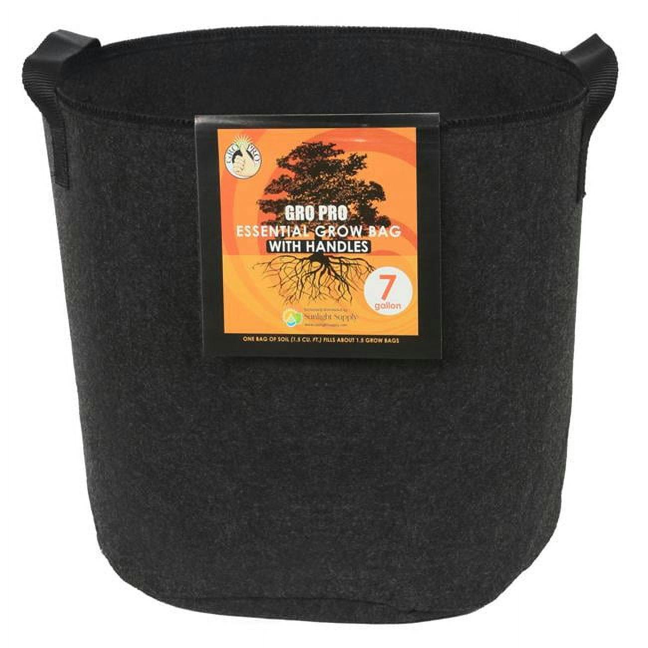 Gro Pro 23" High-Quality Black Non-Woven Fabric Grow Bag Planter