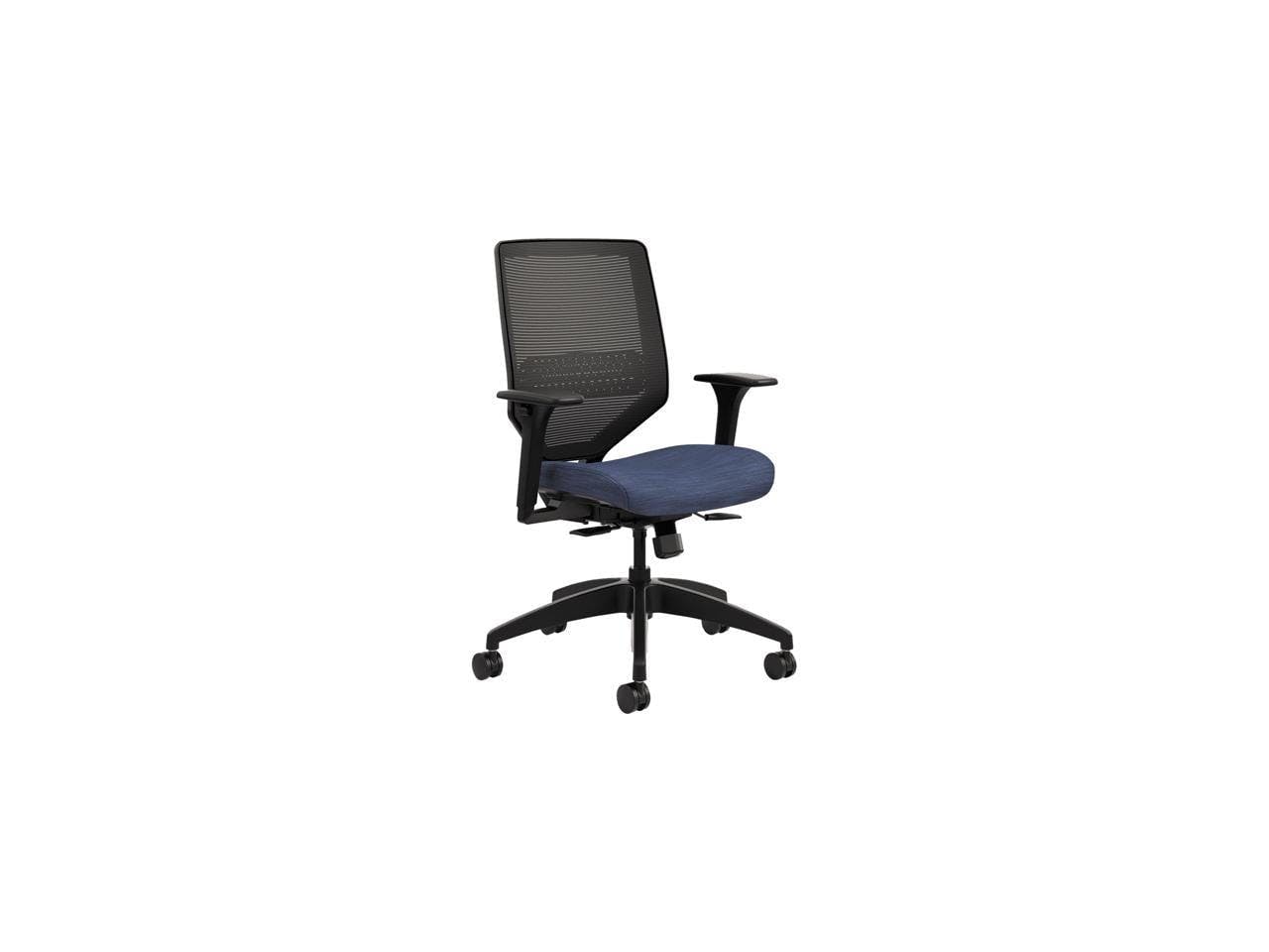 Midnight Swivel Task Chair with Adjustable Mesh Back