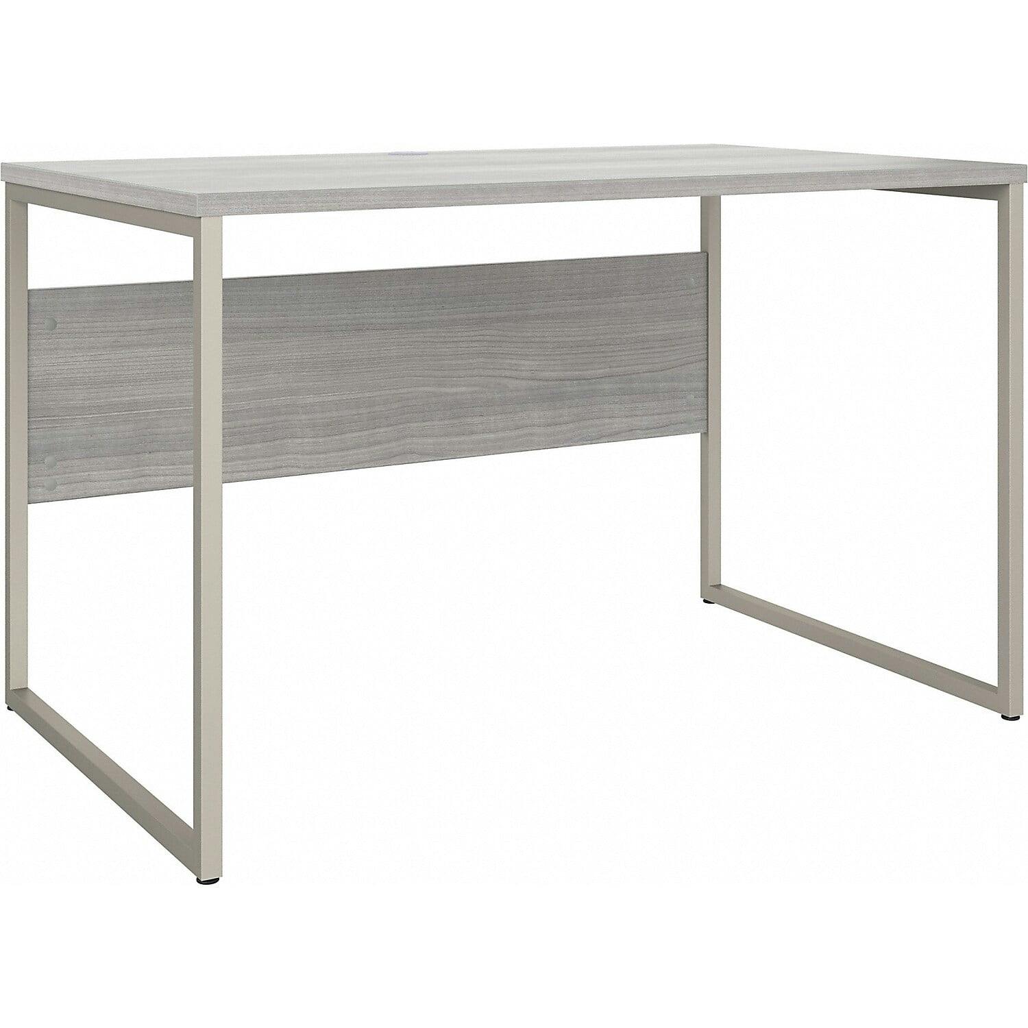 Platinum Gray Contemporary 48" Metal Leg Home Office Desk