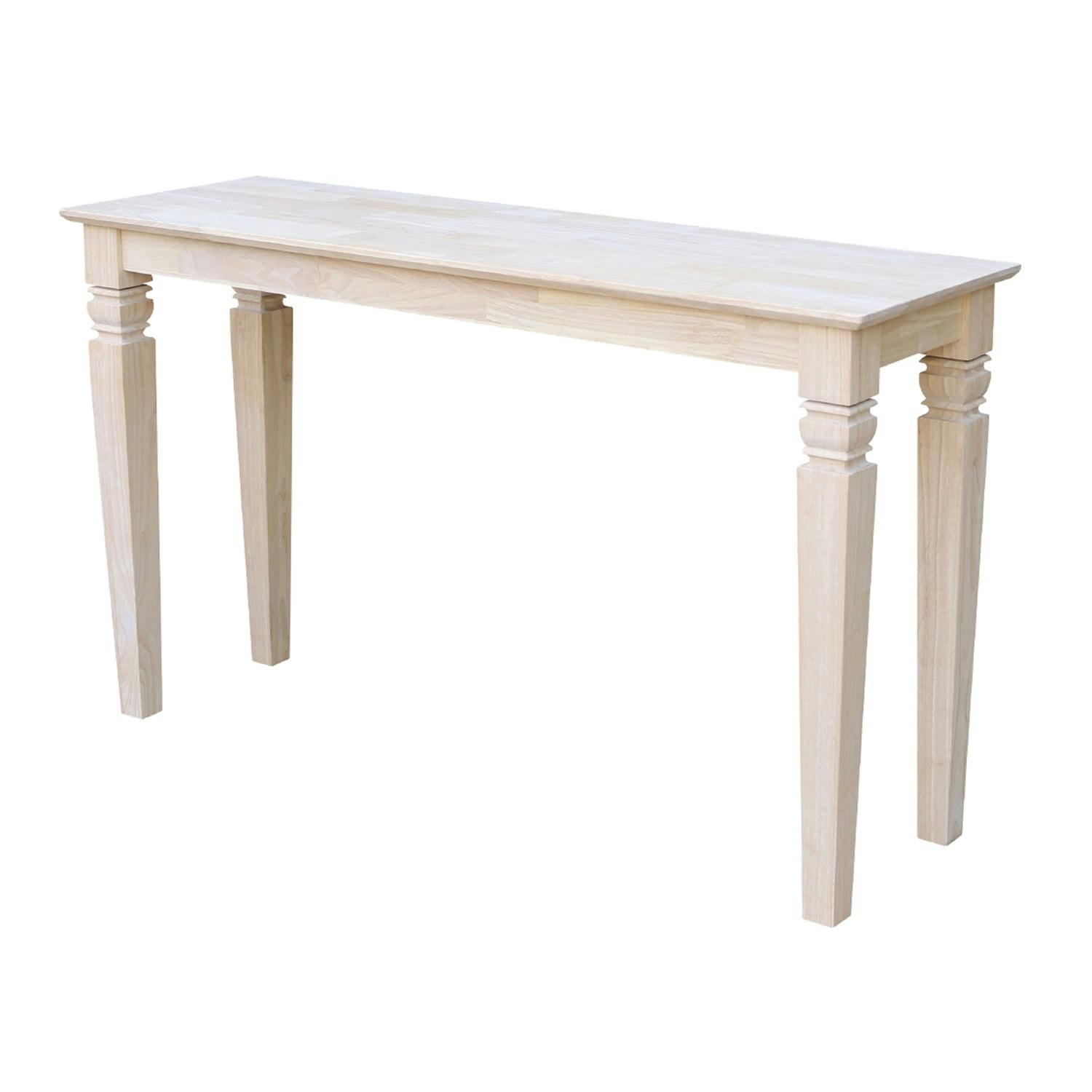 Elegant Java Solid Wood Console Table with Storage