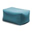 Leon Light Blue Outdoor Bean Bag Ottoman with Fade-Resistant Cover
