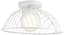 Clevo 18" Matte Black and White LED Semi-Flush Ceiling Bowl