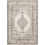 Elegant Ivory Oriental-Inspired Synthetic Area Rug 2'-8" x 7'-6"