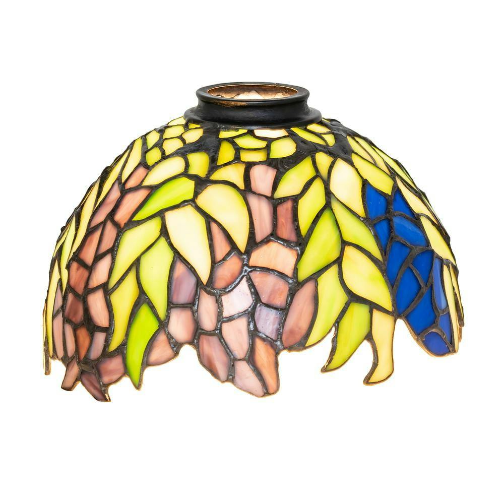 Tiffany Honey Locust 8" Stained Glass Lampshade