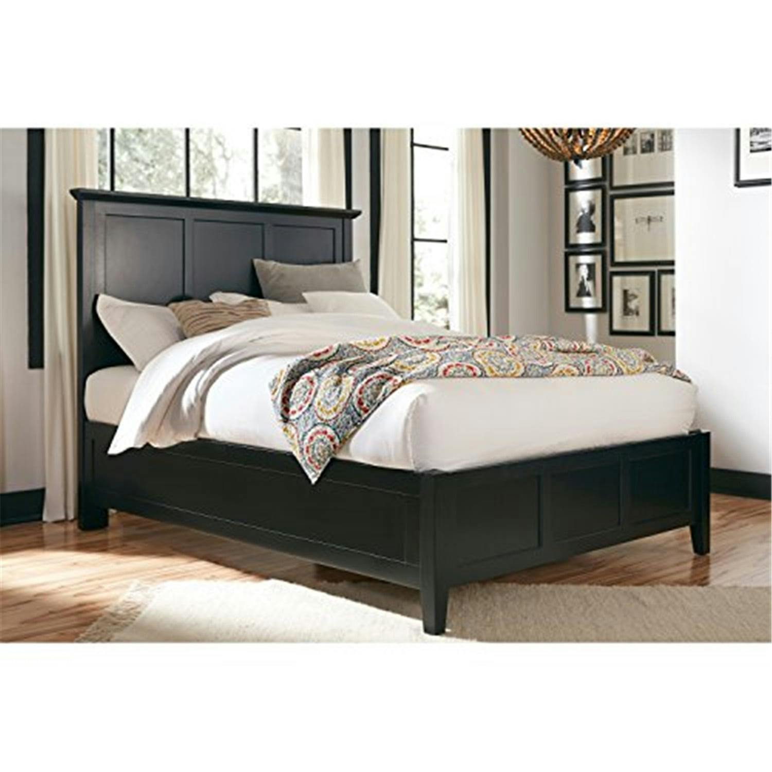 Paragon Traditional Full Bed with Storage Drawers in Black Mahogany