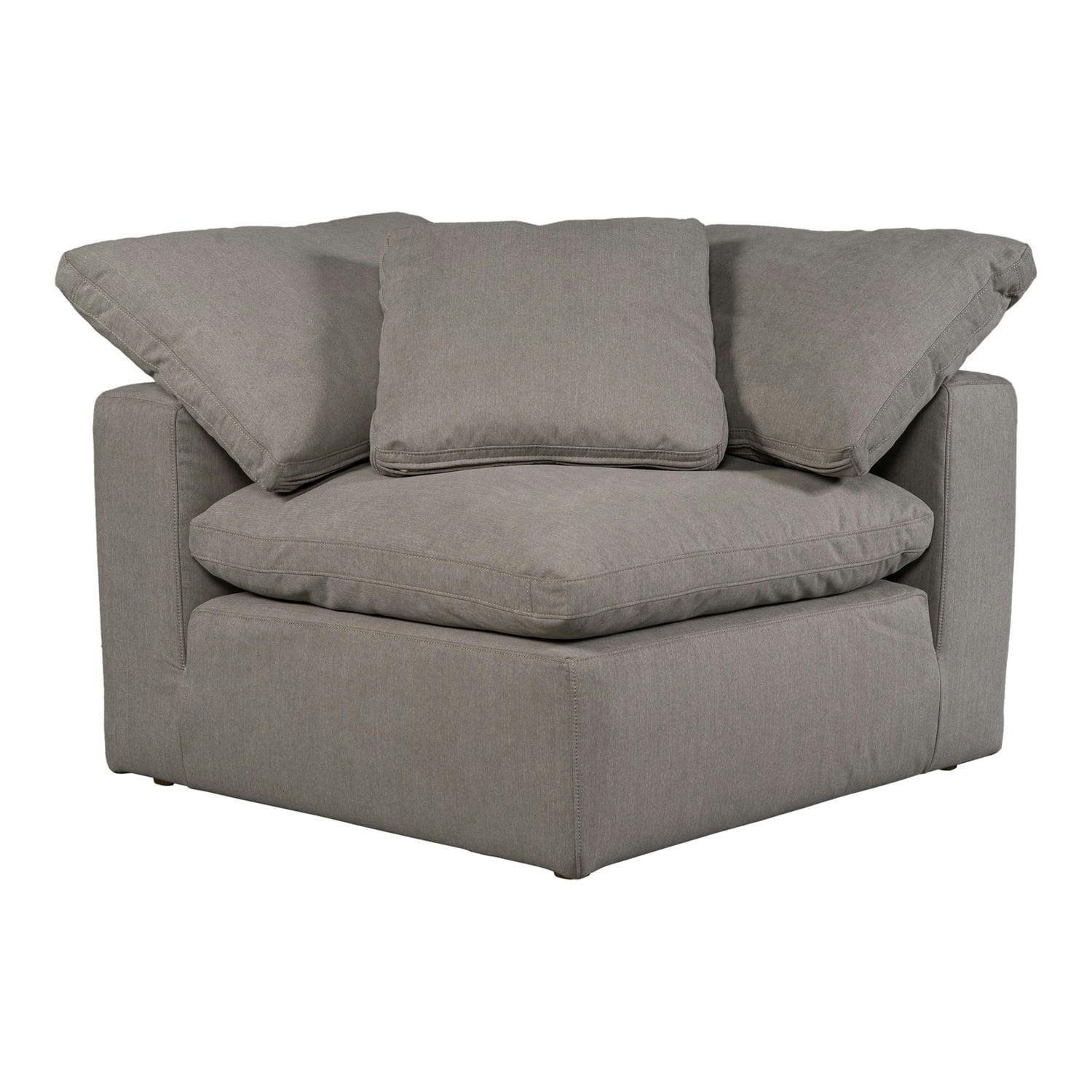Stress-Free Light Grey Livesmart Fabric Corner Chair 38"