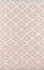 Desert Diamond Handmade Wool Rug in Pink, 2' x 3'