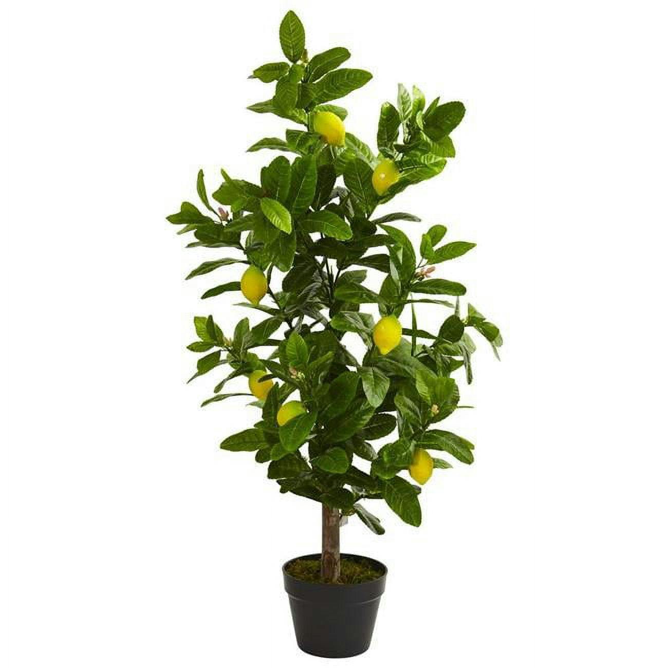 Lush Green and Bright Yellow 3ft Lemon Artificial Potted Tree