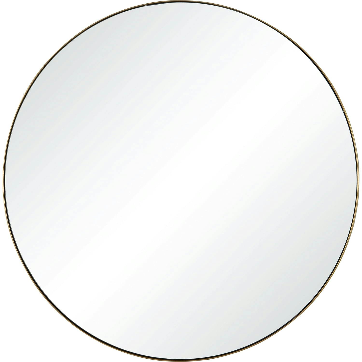 Witham 24" Gold and Silver Iron Round Wall Mirror