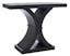 Dryden 40" Black Wood Console Table with Storage