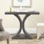 Dryden Distressed Black 40" Transitional Wood Console Table