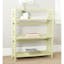 Natalie 3-Tier Moroccan-Inspired Low Bookcase in Avocado Green