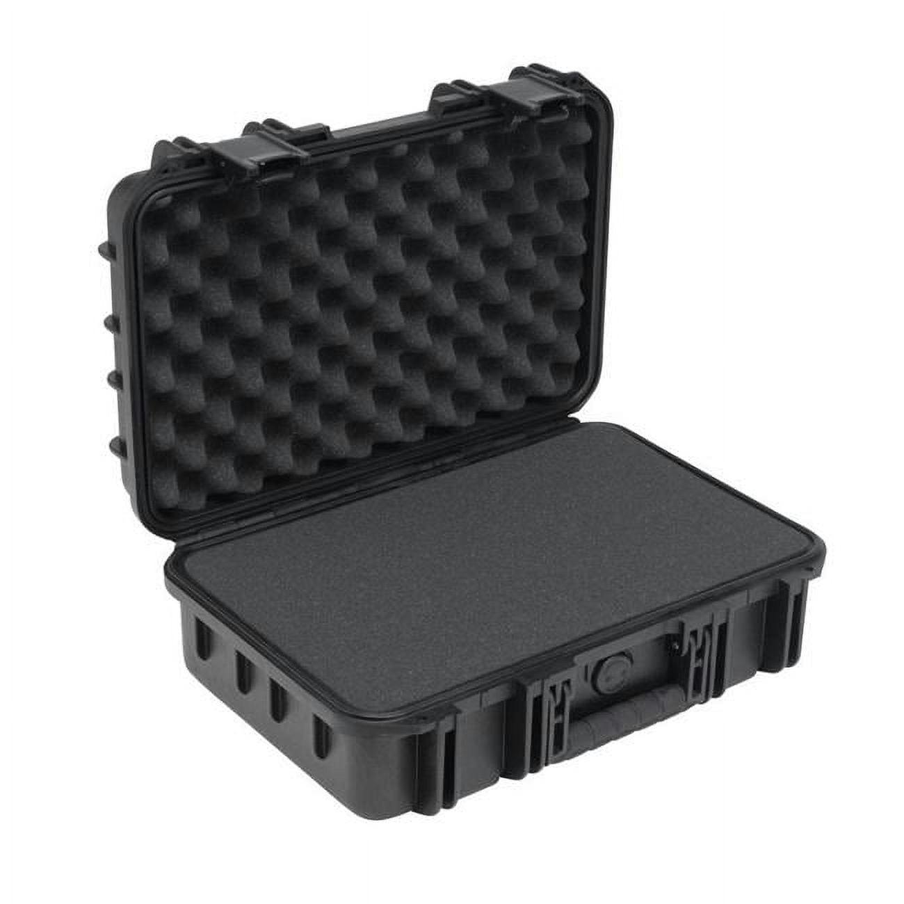 Ultra-Durable Black Copolymer Rolling Hard Case with Cubed Foam