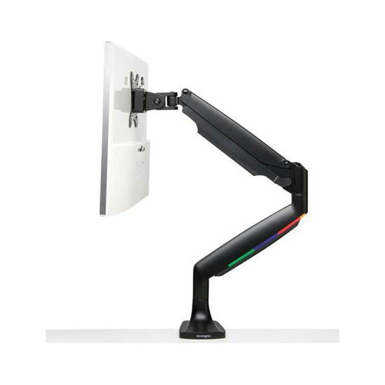 OneTouch Sleek Black Height Adjustable Monitor Arm with Cable Management