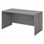 Platinum Gray Contemporary Office Desk with Drawer and Cable Management