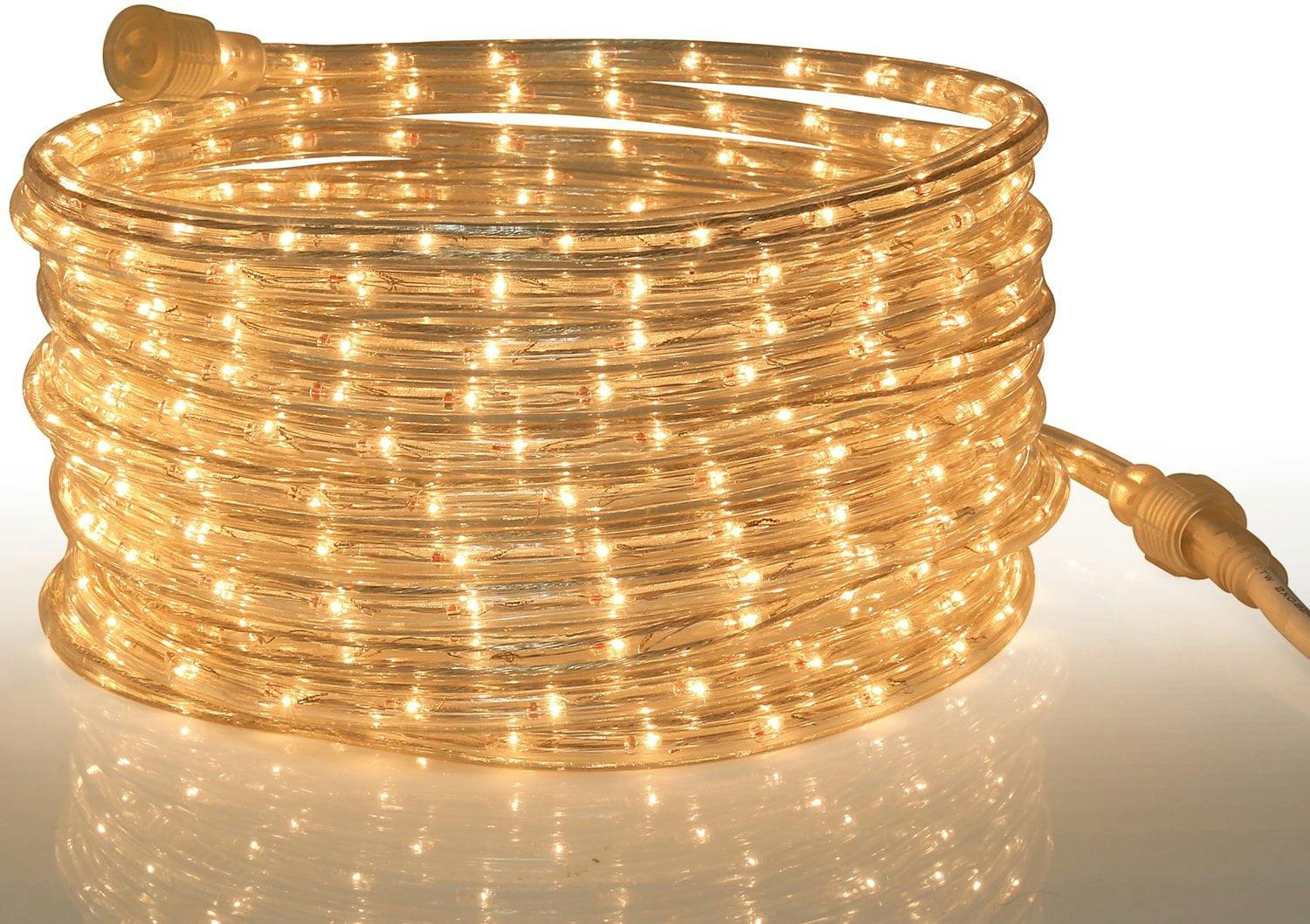 Modern Warm Clear 24ft Waterproof Incandescent Rope Light