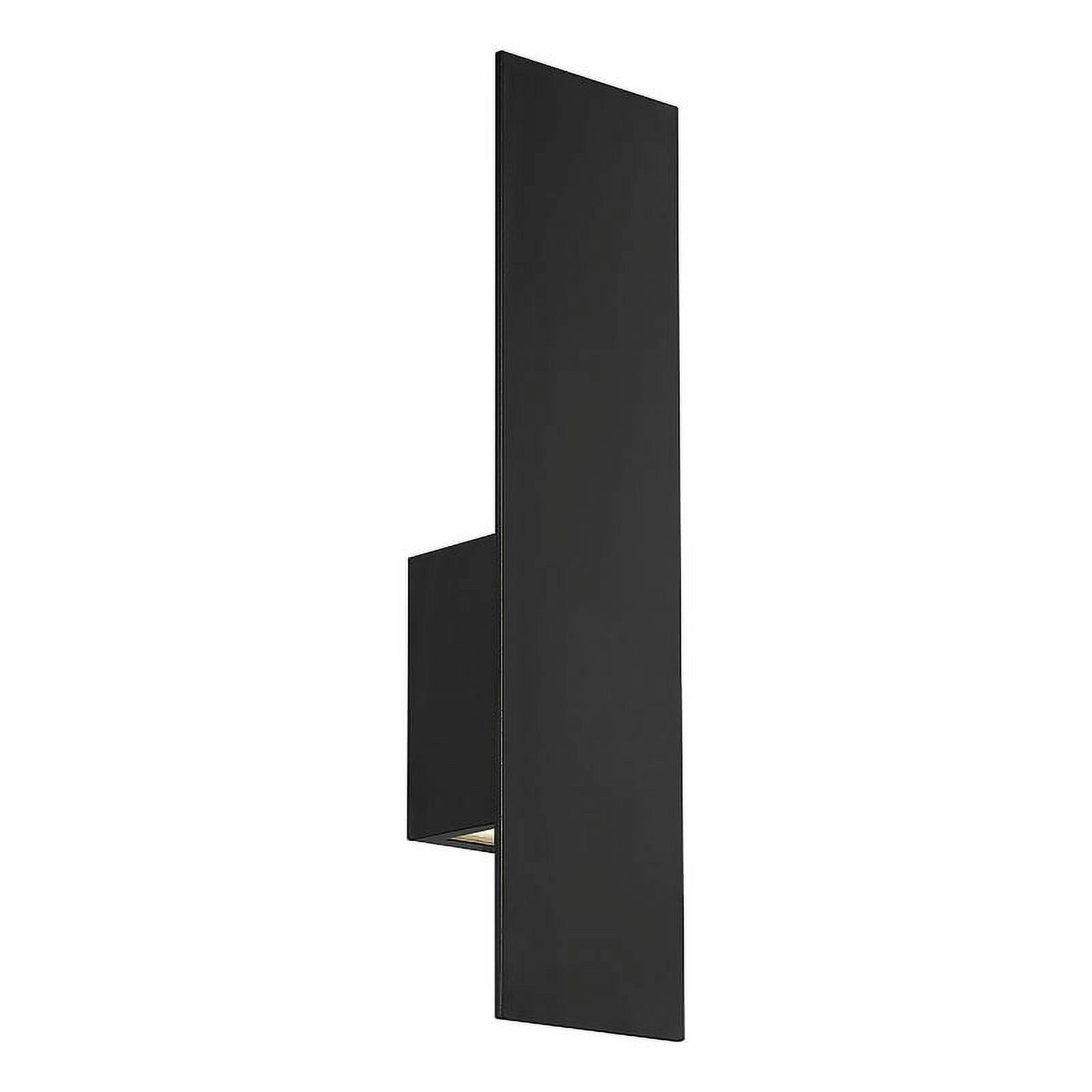 Icon Black 20" LED Outdoor Wall Sconce, Dimmable and Energy Star Rated
