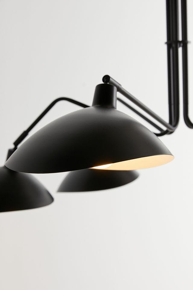 Desden Modern Black LED Adjustable Chandelier Pendant Light