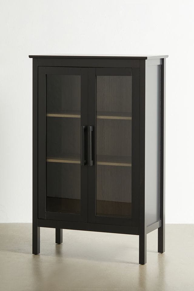 Slate Gray Anda Norr 50" Scandinavian Display Cabinet