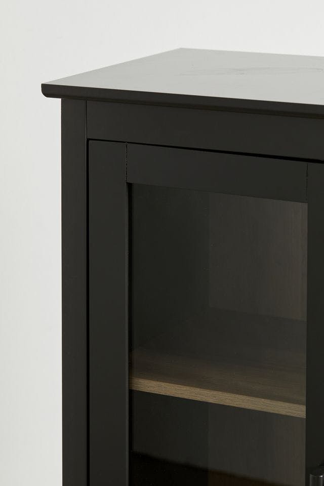 Slate Gray Anda Norr 50" Scandinavian Display Cabinet