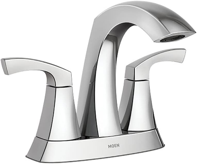 Lindor Polished Chrome 6.5" High-Arc 2-Handle Bathroom Faucet