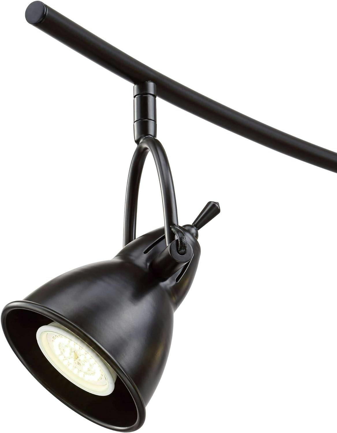 Thorndale 6-Light Adjustable Bronze LED Track Lighting Kit