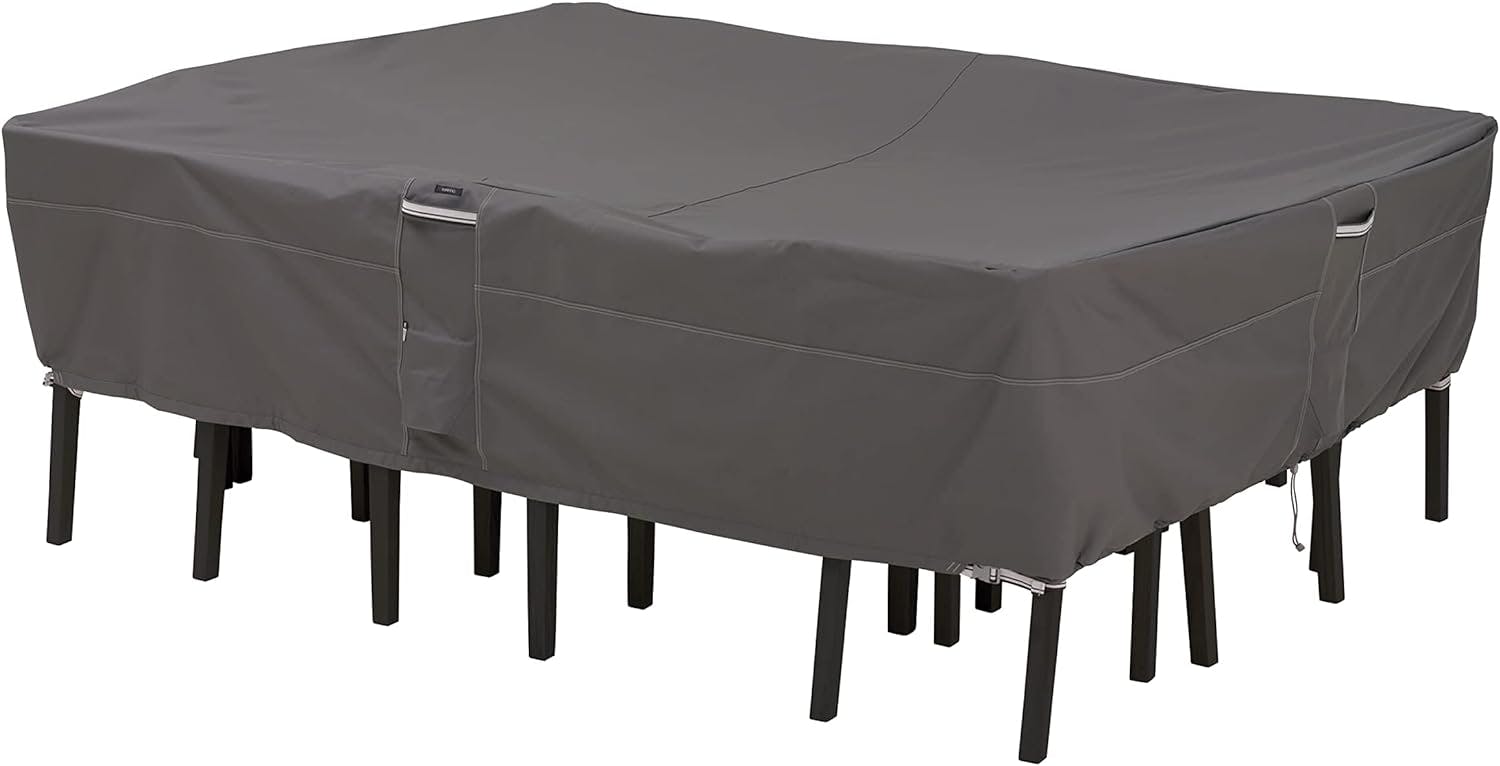 Ravenna Medium Rectangular/Oval Patio Table & Chair Set Cover, Taupe