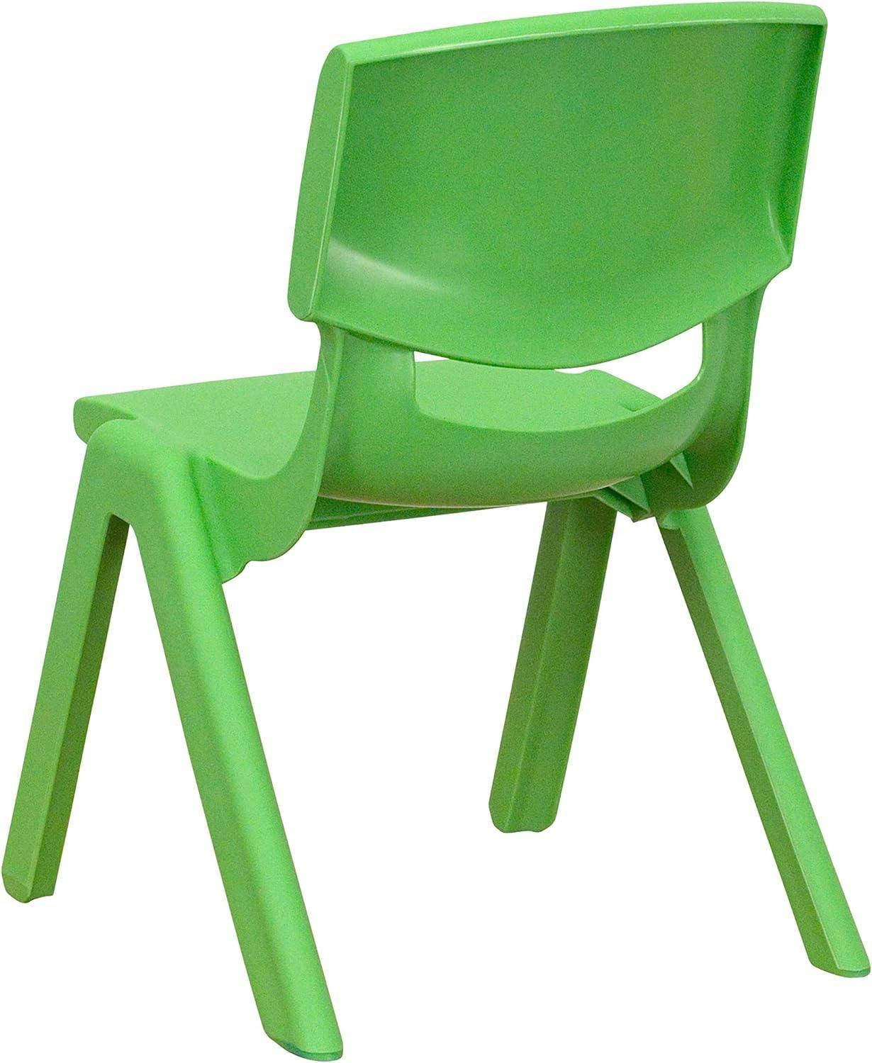 Energetic Green Lightweight Stackable Toddler School Chair