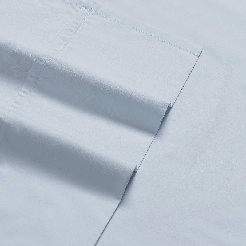 Charisma Illusion Blue King Cotton Percale Pillowcase Set