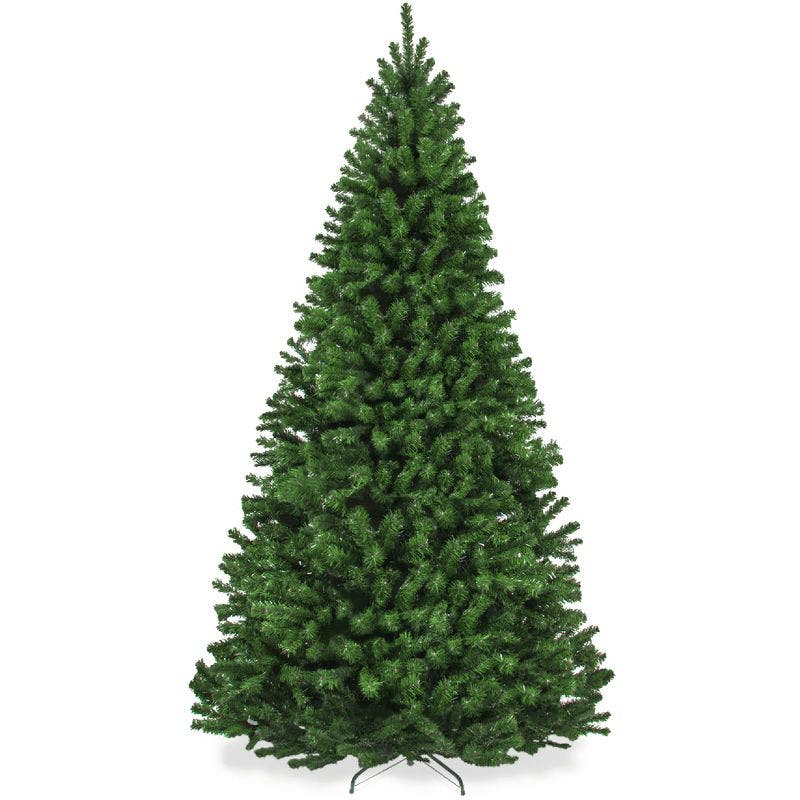 Elegant Spruce Outdoor Christmas Tree with Pre-Lit Design, 9ft