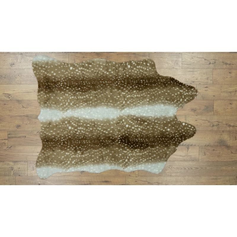Grey Mix 5' x 7' Tufted Synthetic Cowhide Rug