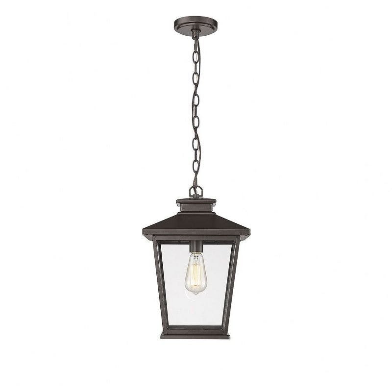 Bellman Bronze Outdoor Hanging Lantern with Clear Glass