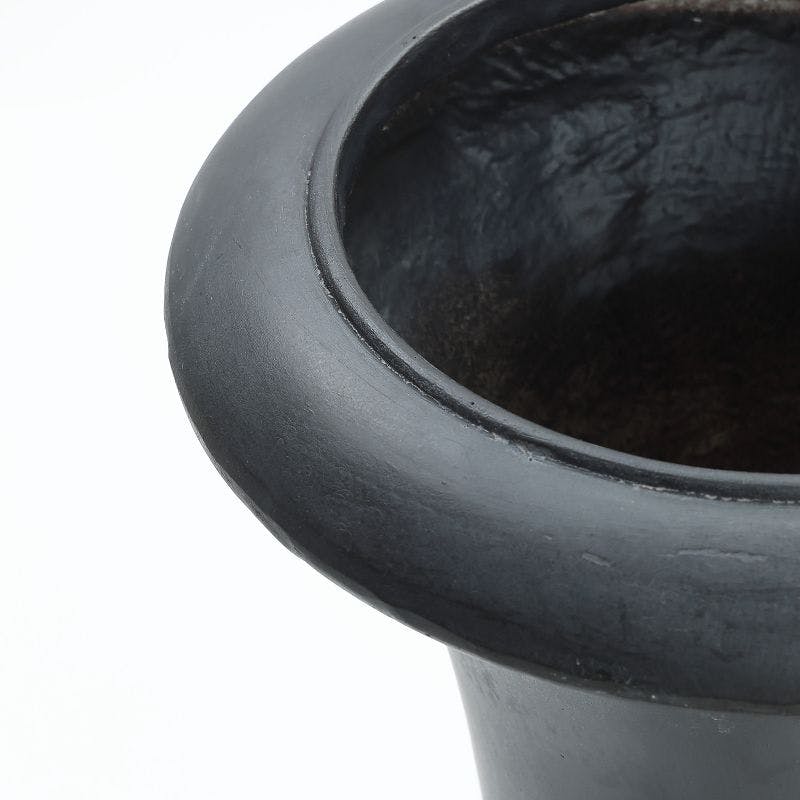 Elegant Gray Slim MGO Urn Planter for Outdoor Spaces
