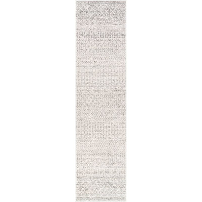 Reversible Gray 32" Synthetic Spot & Stain-Resistant Rug