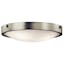 Lytham Brushed Nickel 17.5" Transitional Dome Ceiling Light