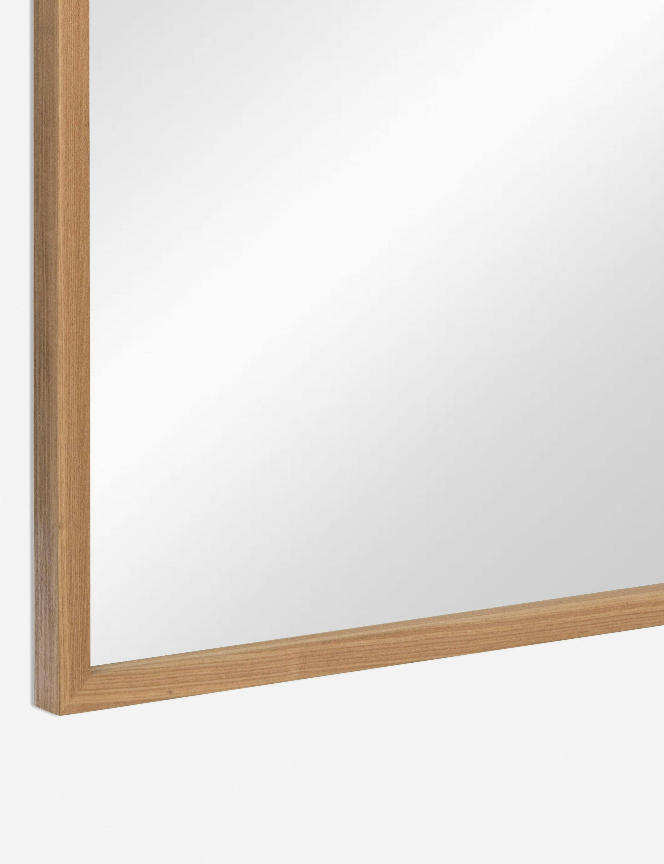 Elva Rustic Full Length Natural Wood Freestanding Mirror