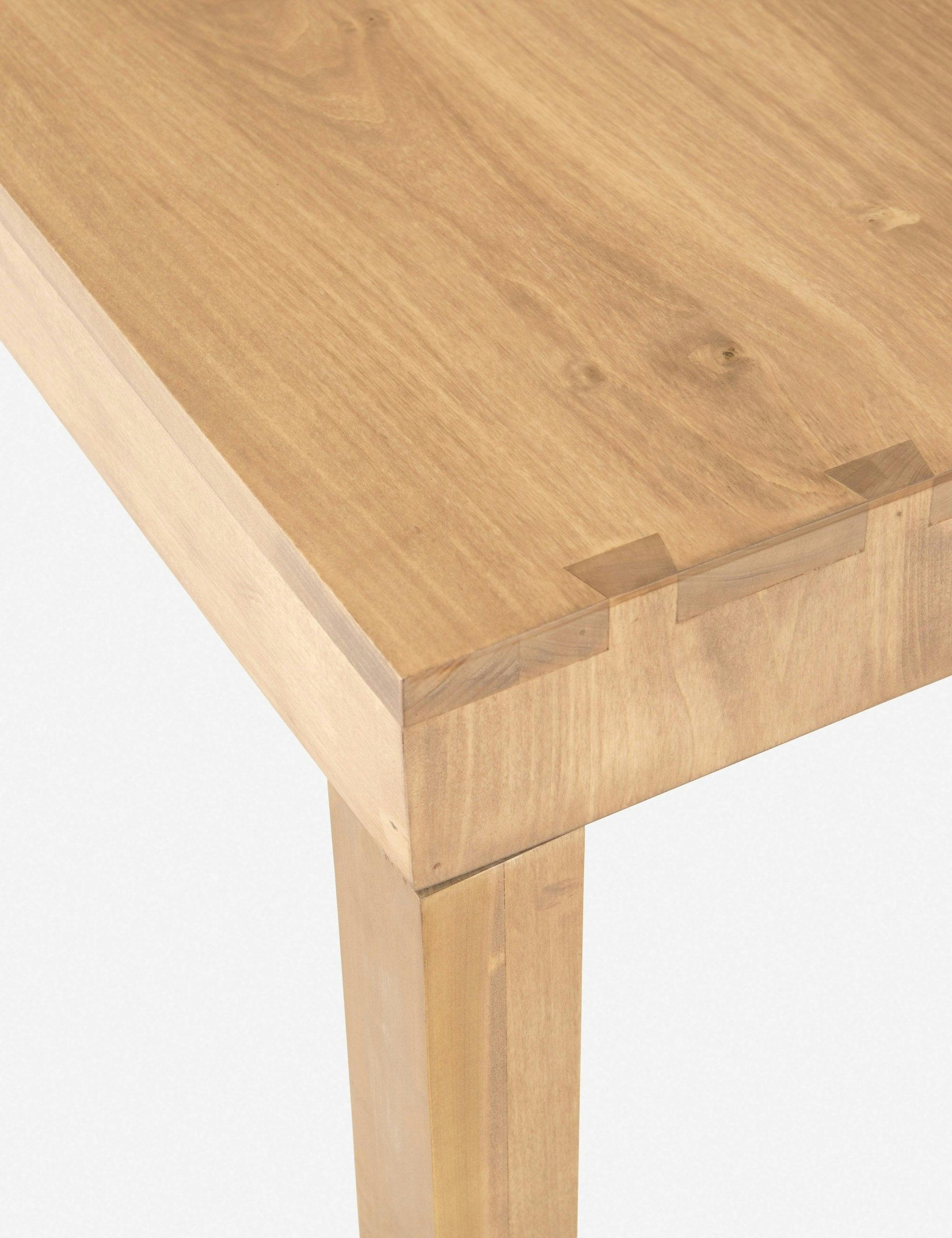 Beckett Solid Poplar Parsons-Style Dining Table for Eight