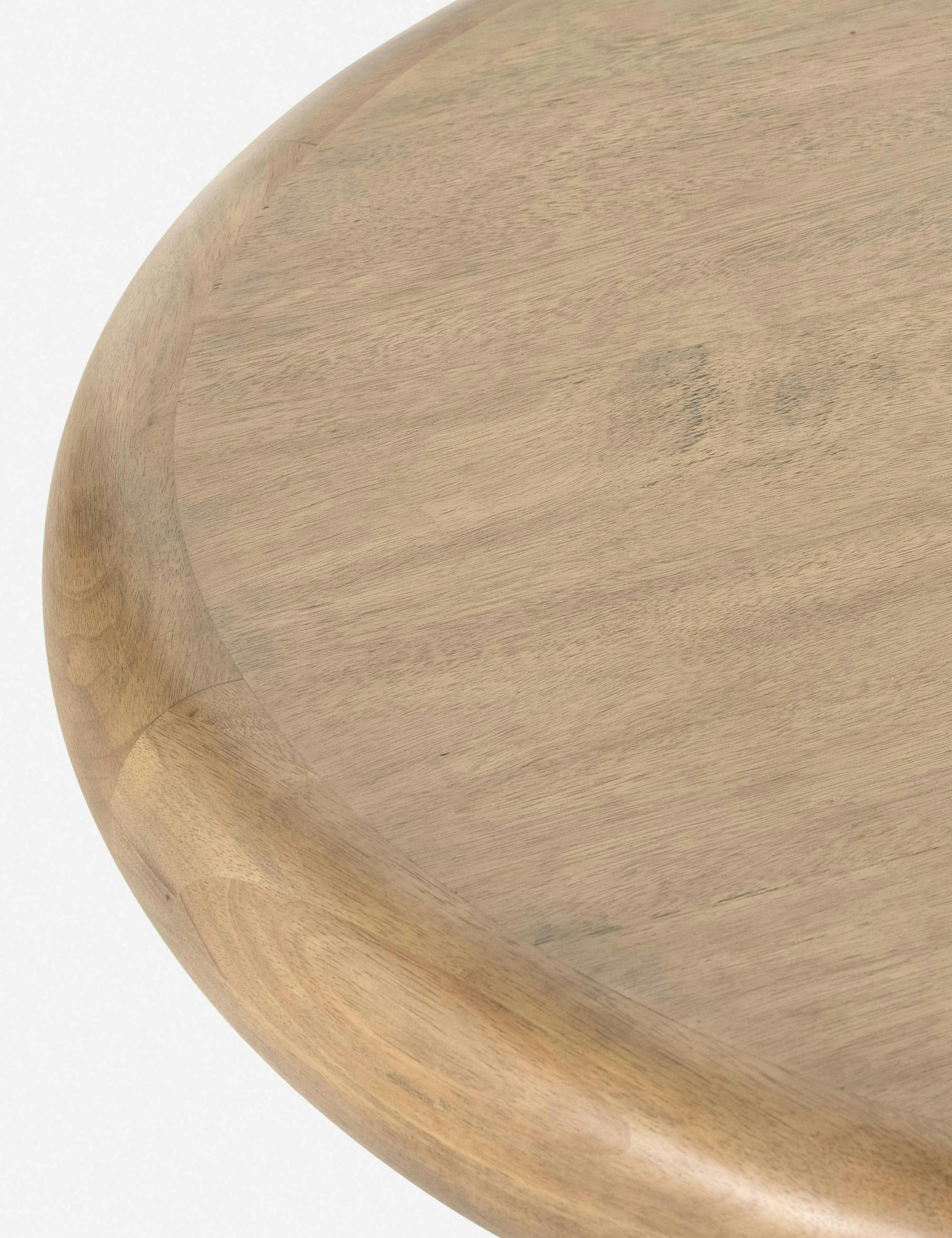 Contemporary Bolton 42" Round Burnished Wood Coffee Table