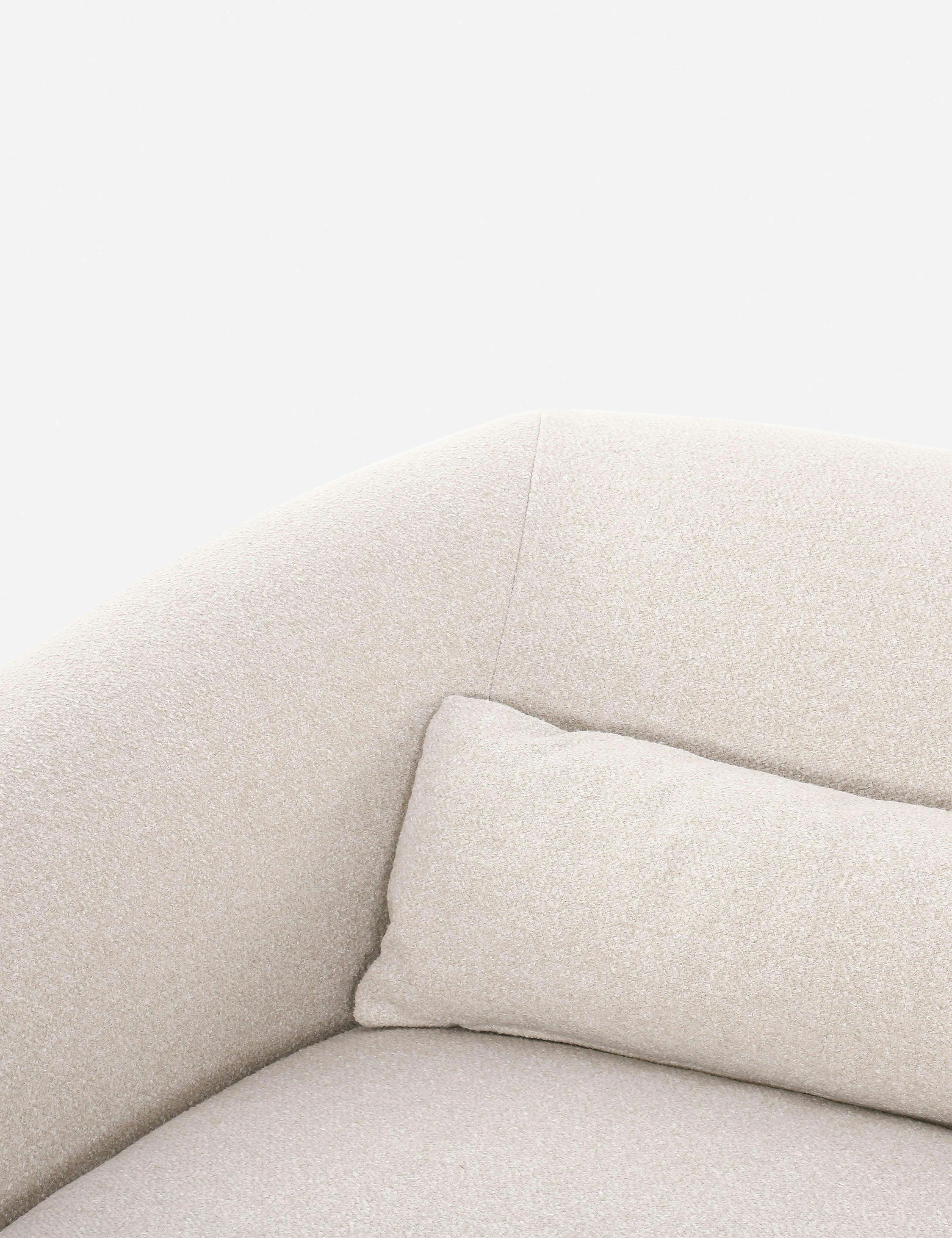 Winfield Rolled Arm Sofa in Torrance Ecru Performance Fabric