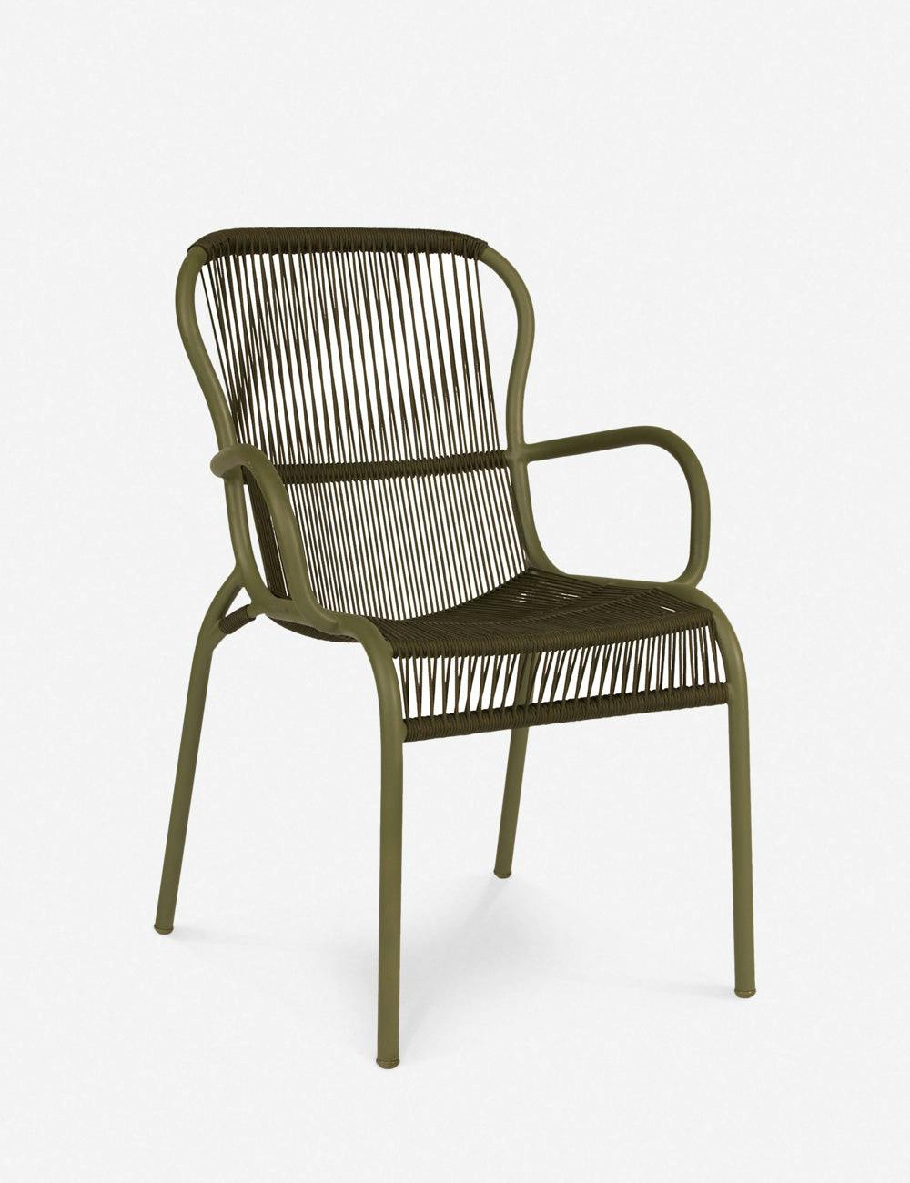 Alsop Beige Stone-White Modern Outdoor Dining Chair