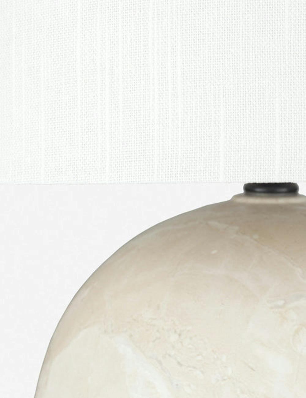 Airy Modern Spherical White Ceramic Desk Lamp for Kids