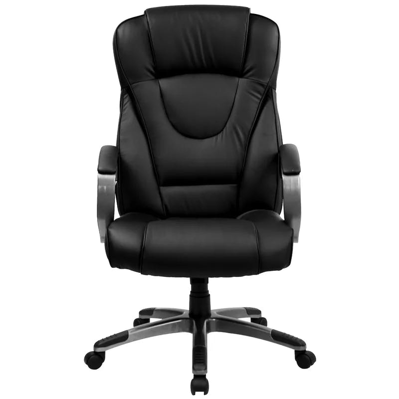 ErgoComfort High Back Black LeatherSoft Executive Swivel Chair