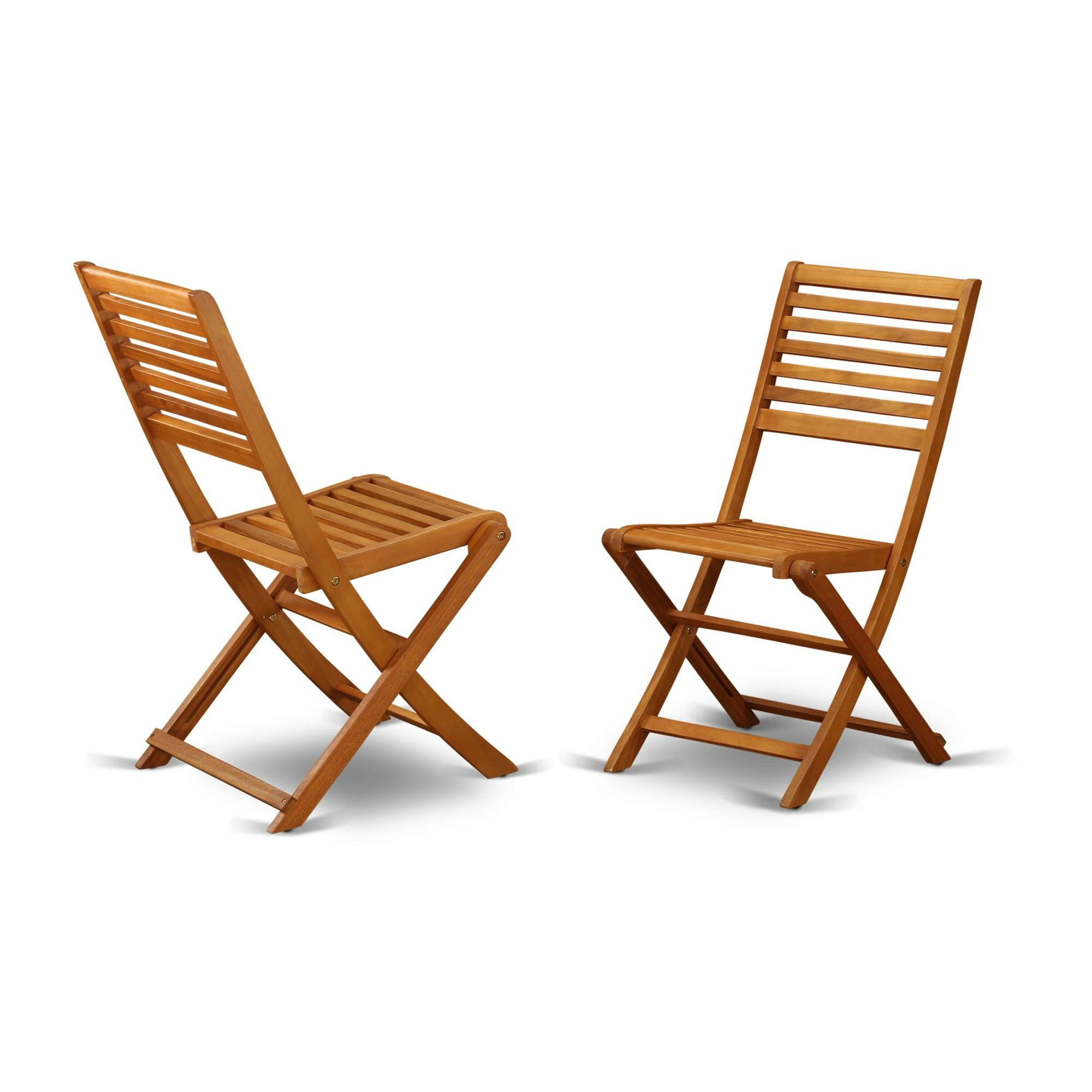 Cameron Foldable Acacia Wood Outdoor Dining Chair - Set of 2