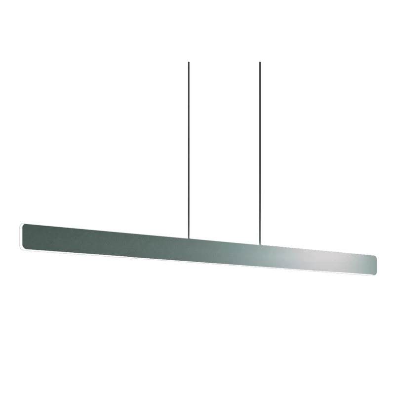 Matte Black and Silver LED Island Pendant for Indoor/Outdoor Use