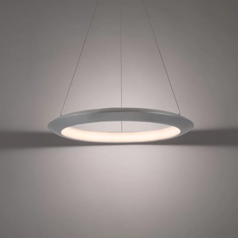 The Ring LED Aluminum 48" Indoor/Outdoor Pendant Light - Black