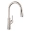 Joleena HighArc 15.88" Stainless Steel Kitchen Faucet with Pull-Out Spray