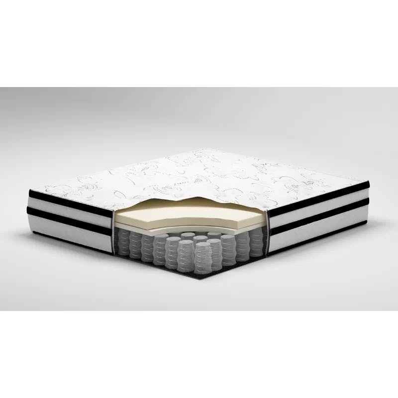 Modern Twin-Size Innerspring Gel Memory Foam Mattress in White