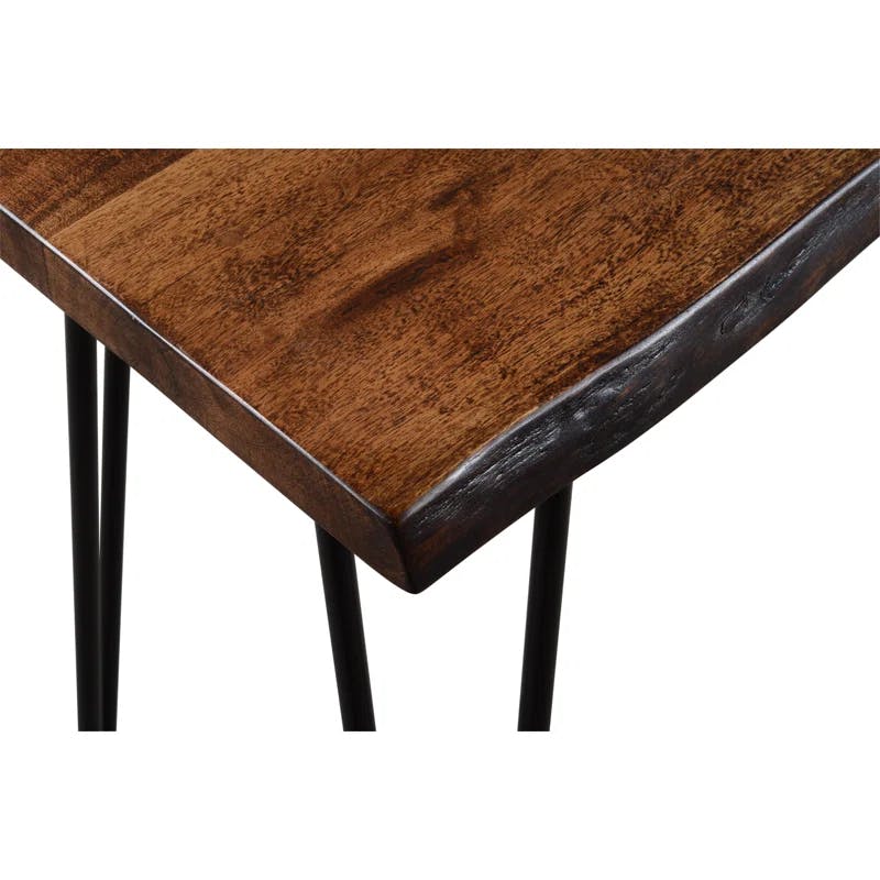 Chestnut Acacia Live Edge 72'' Counter-Height Dining Table